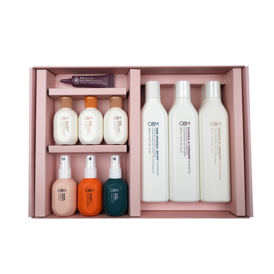 OM PS Range Shampoo and Conditioner Products Lifestyle Image