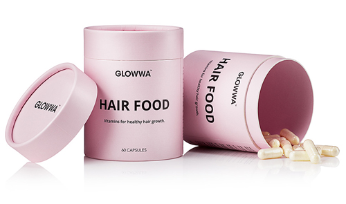 GLOWWA Hair Food | Hair Growth Vitamins | Vegan Hair Vitamins